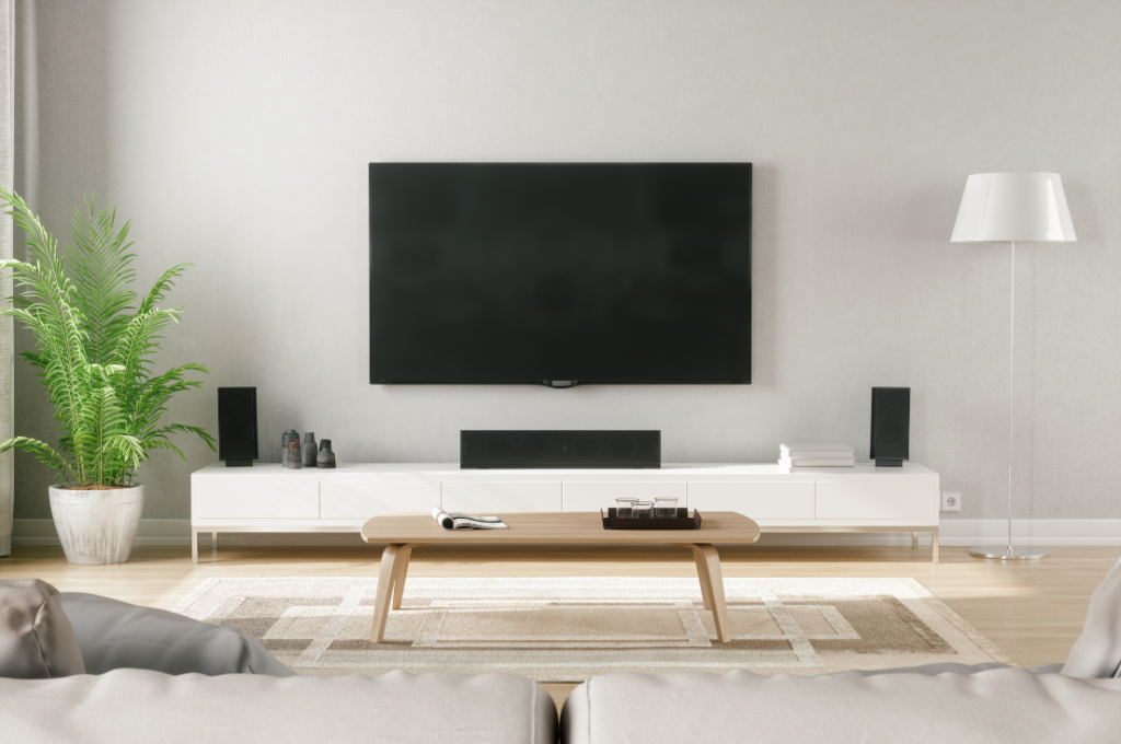 Healthy Digital Habits - tidy entertainment center